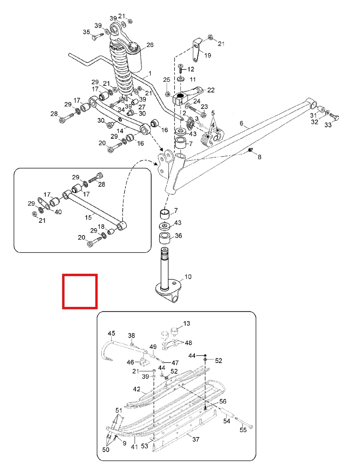 Деталь 5445987 (Пластина) на схеме узла 08- Front Suspension