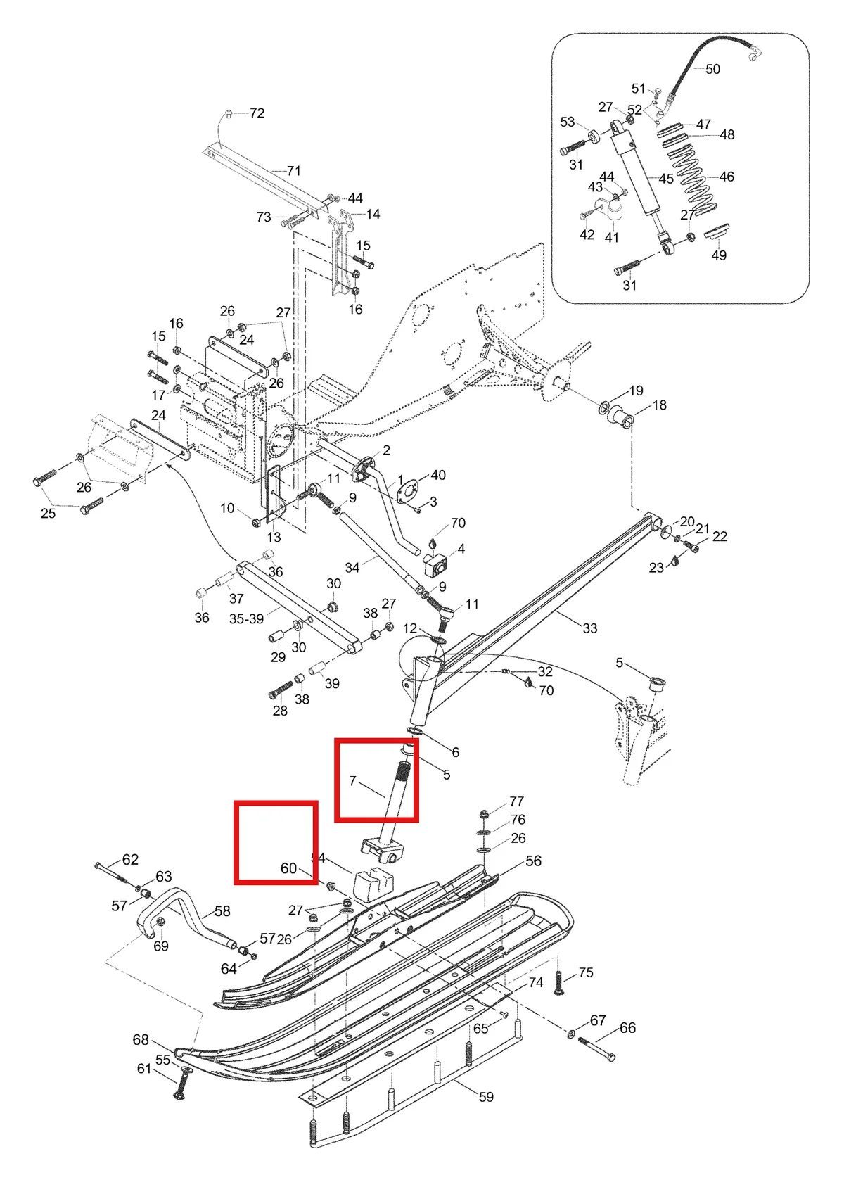 Деталь 5446181 (Гильца) на схеме узла 08- Front Suspension