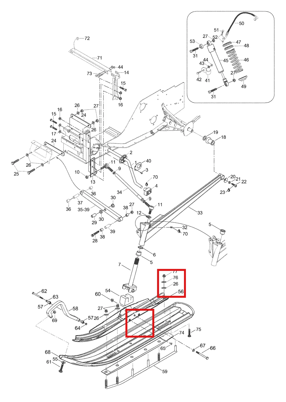 Деталь 5446680 (Гильца) на схеме узла 08- Front Suspension