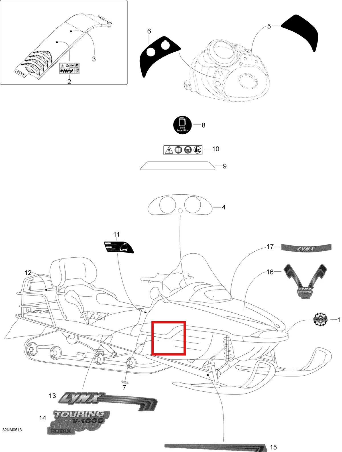 Деталь 5446973 (Деталь Transmission Label) на схеме узла 09- Decals