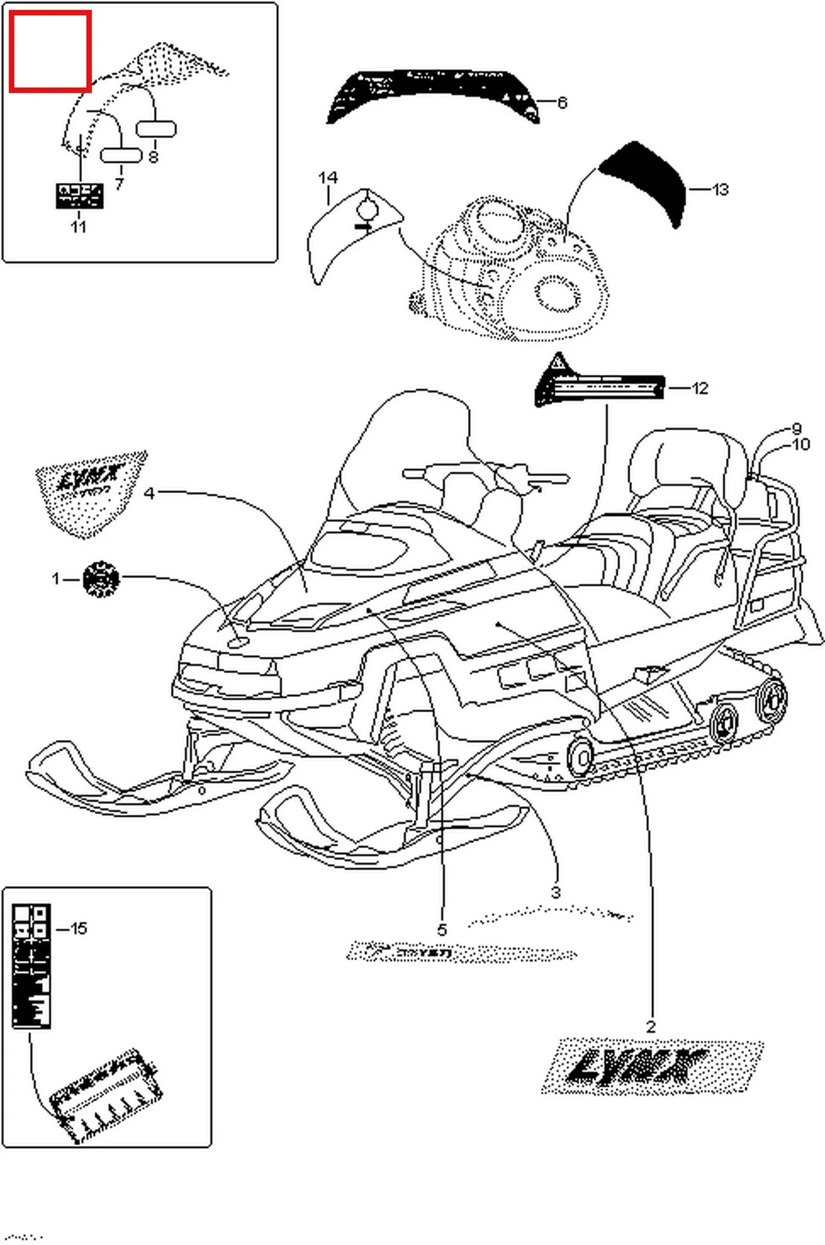 Деталь 5447011 (Деталь Instruction Decal, Oil) на схеме узла 09- Decals