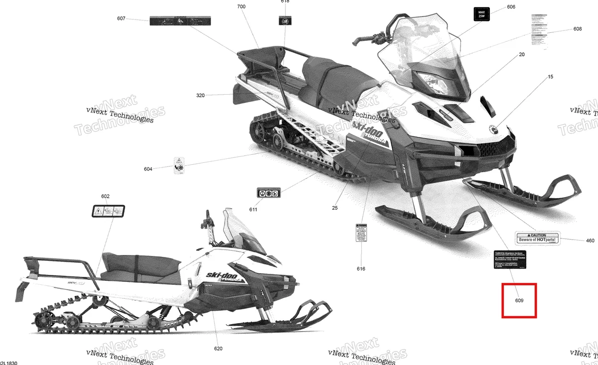 Схема применяемости: Наклейки, Lynx 49 Ranger 2 Stroke 5447012
