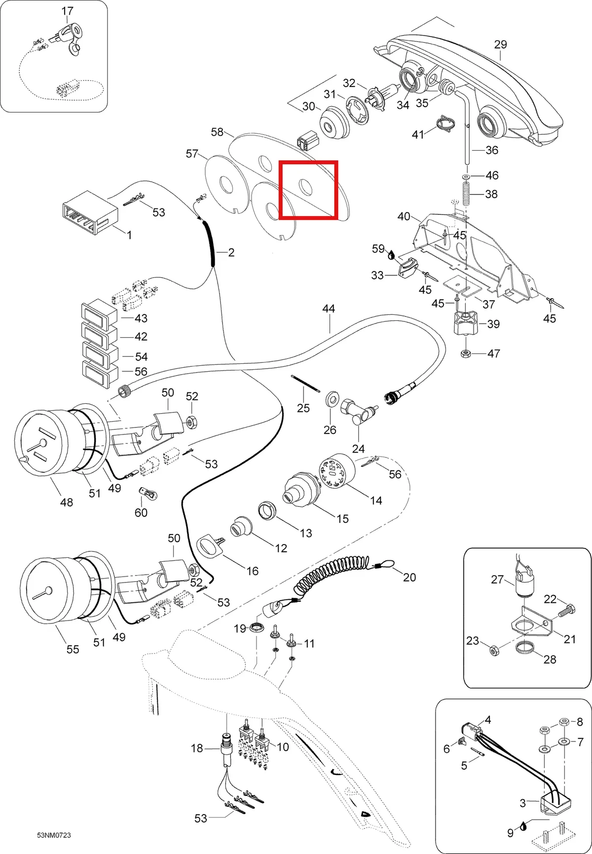 Деталь 5447818 (Протектор) на схеме узла 10- Electrical Acessories