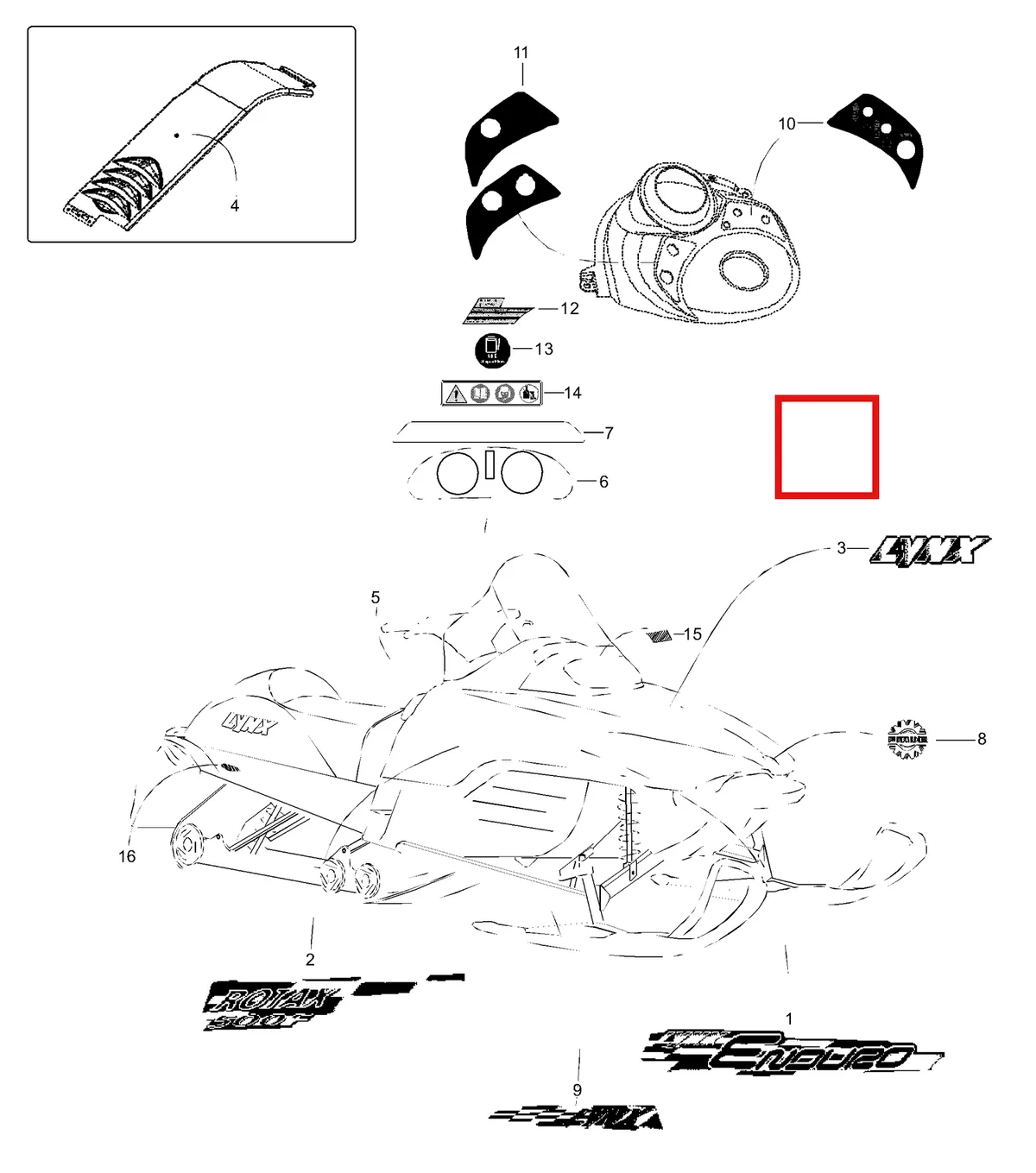 Деталь 5448362 (Деталь Fuel Mixture Label) на схеме узла 09- Decals