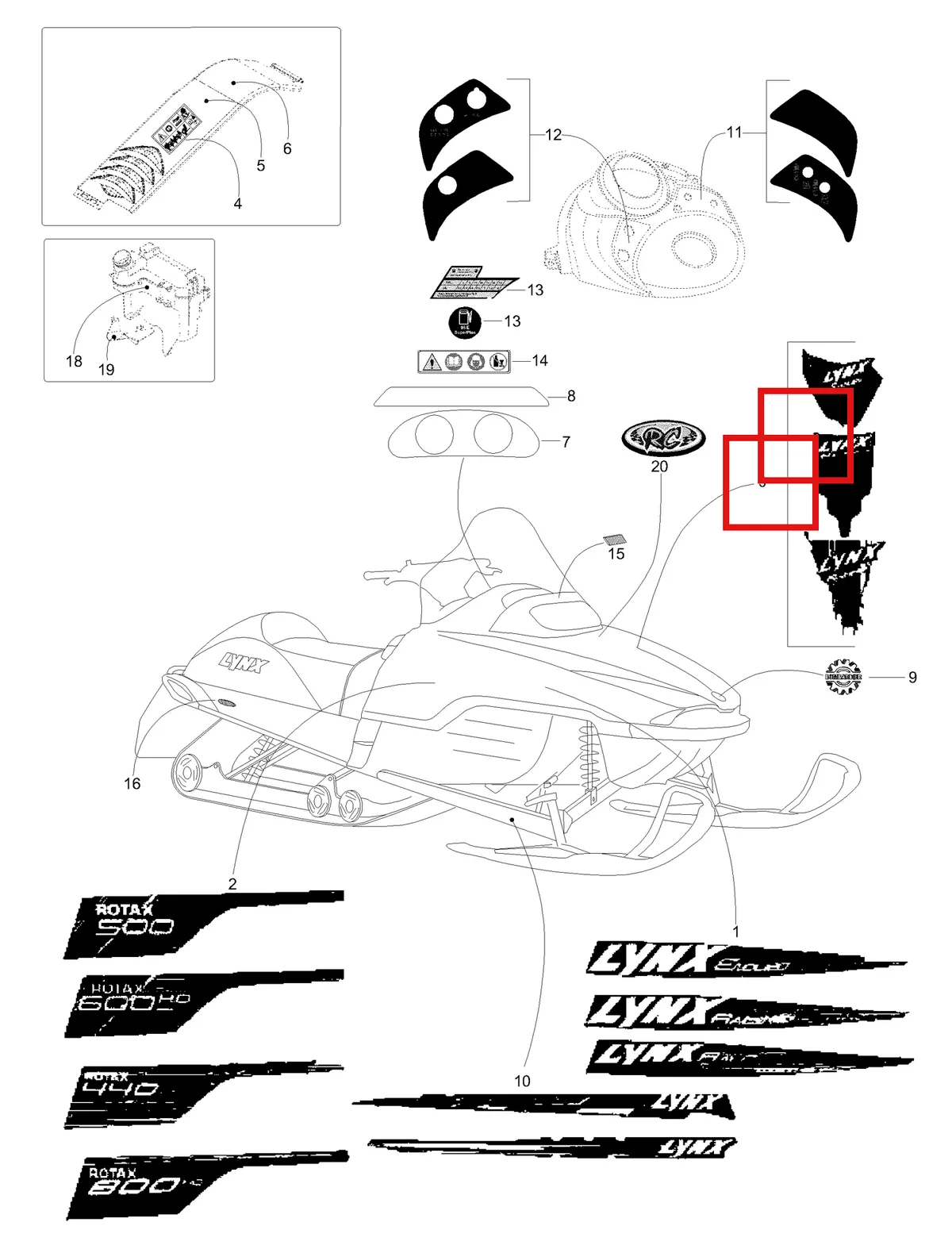 Деталь 5448363 (Деталь Oil Fuel Mix Decal) на схеме узла 09- Decals