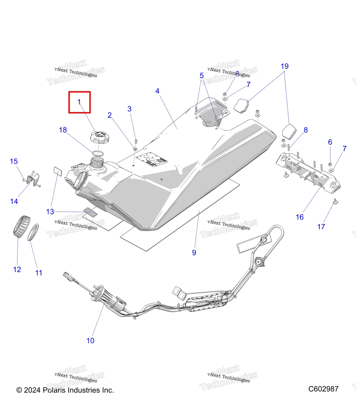 Деталь 5450389 на схеме узла Fuel System, Fuel Tank Asm. S27tde6rs