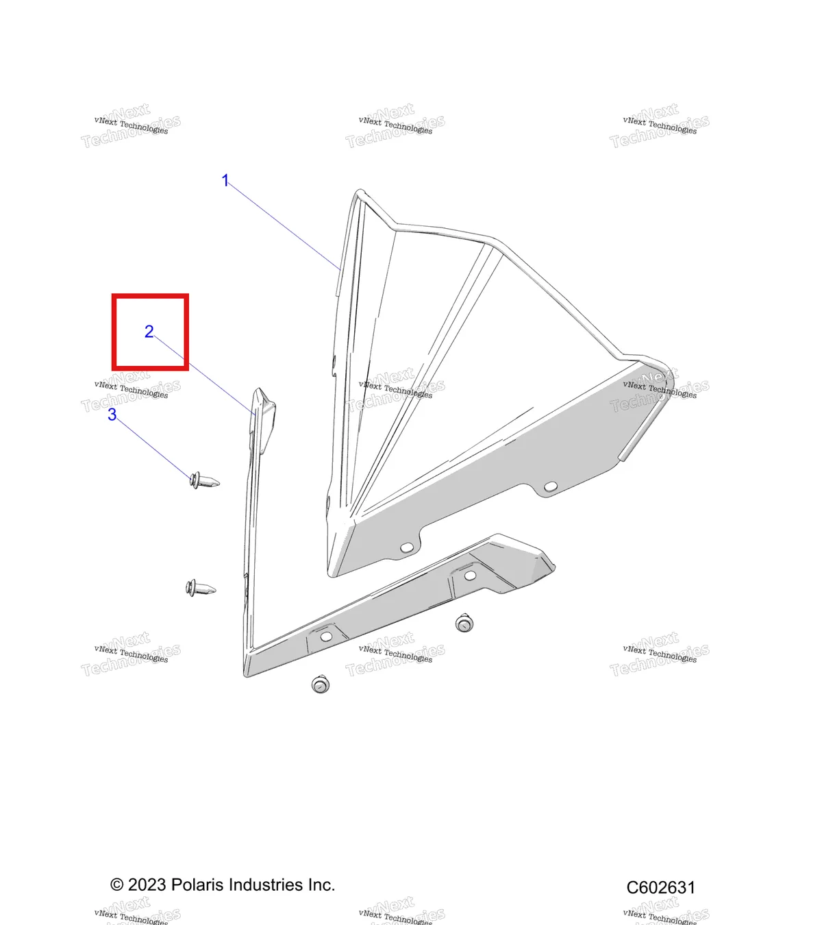 Деталь 5450474 на схеме узла Body, Windshield