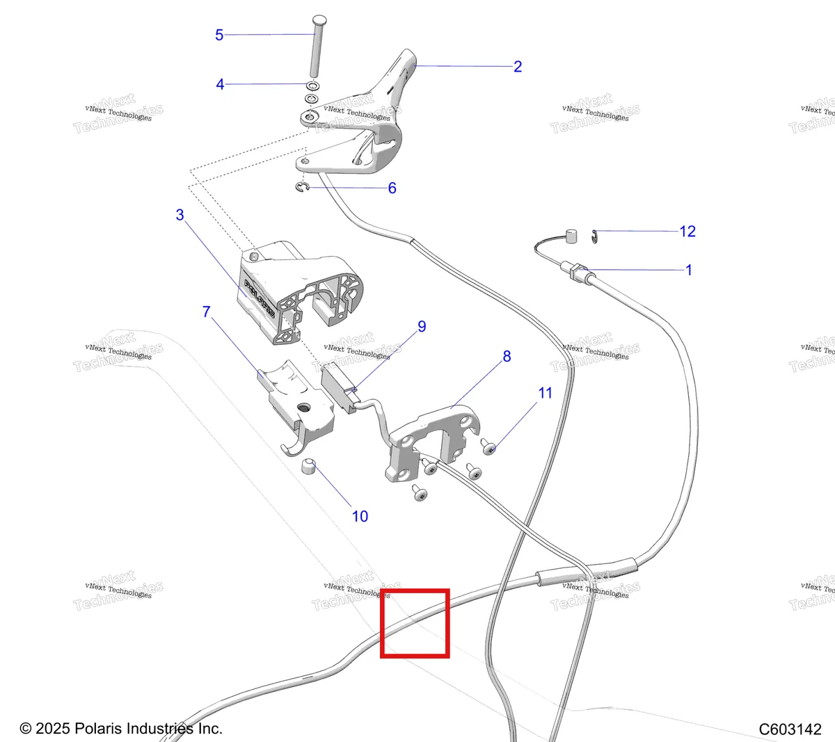 Деталь 5450836 на схеме узла Engine, Throttle Control Asm