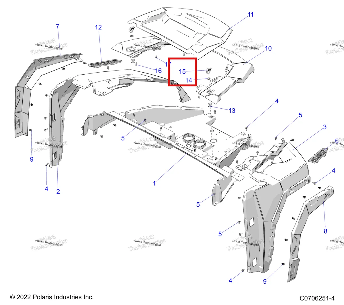 Деталь 5451143 на схеме узла Body, Hood And Front Fender