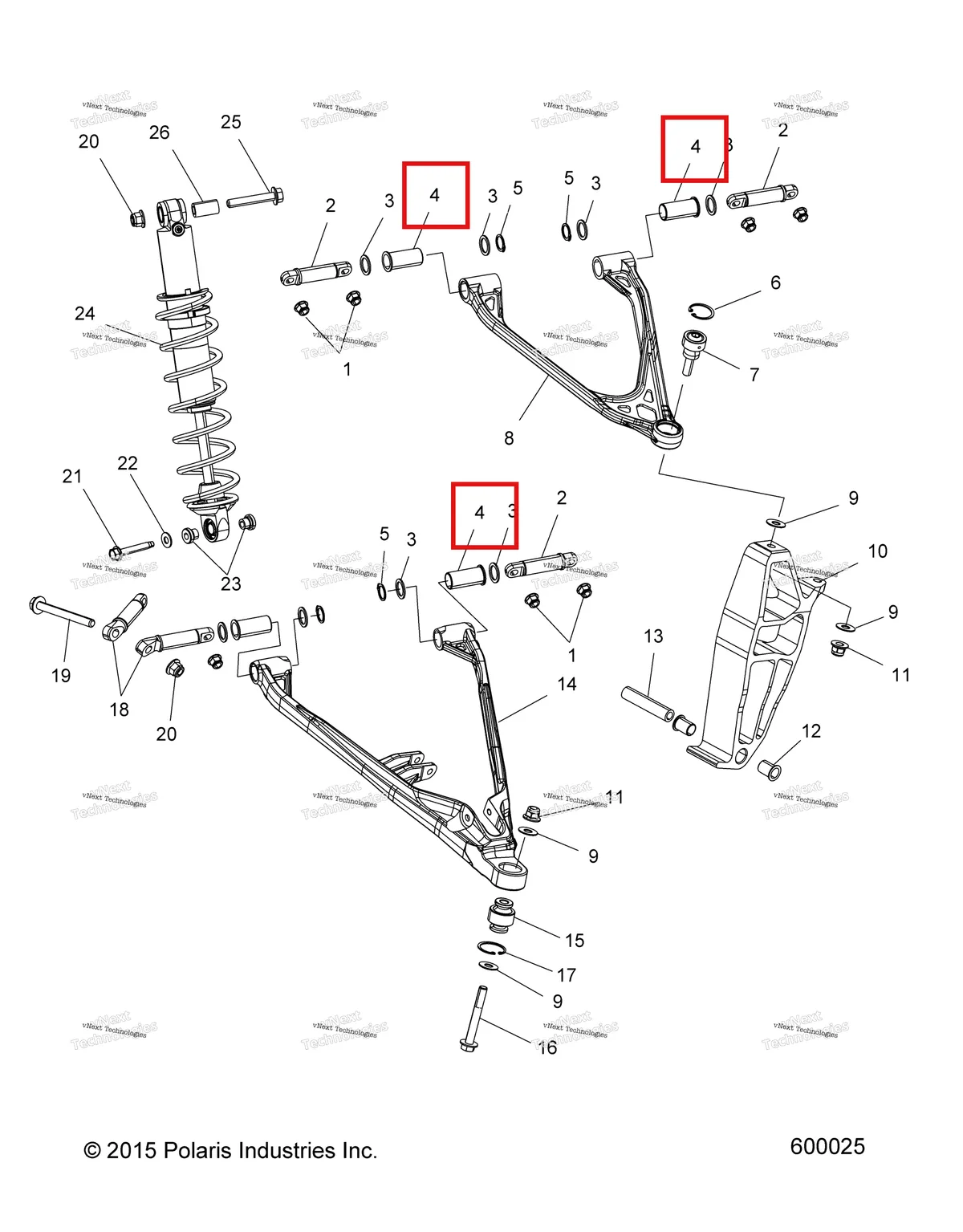 Деталь 5451498 на схеме узла Suspension, Control Arms & Spindle All Options