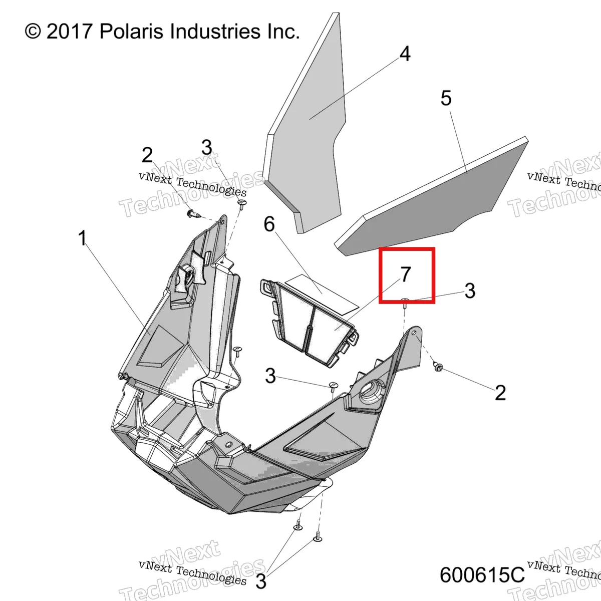 Деталь 5451574 на схеме узла Body, Nosepan Asm