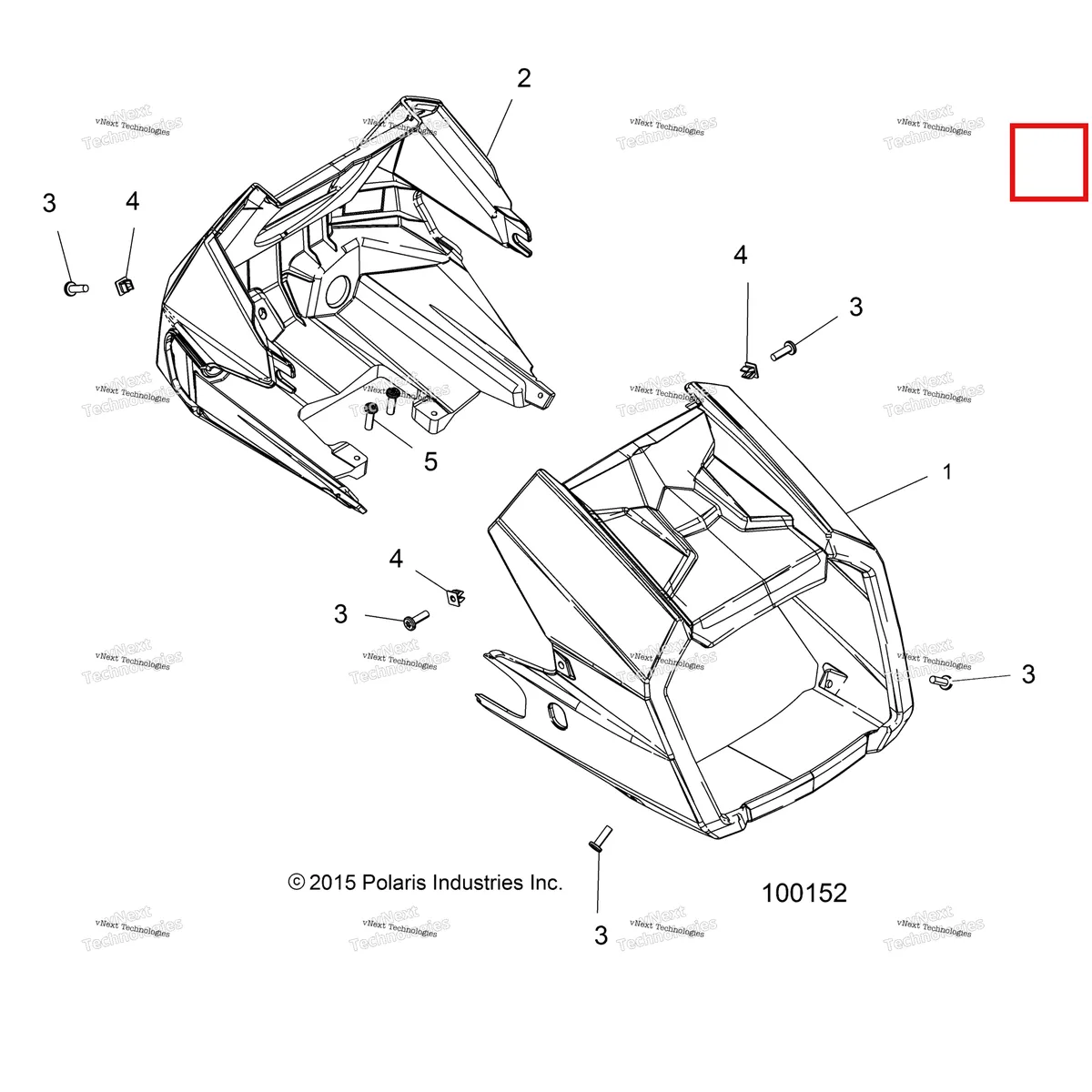 Деталь 5451730-070 на схеме узла Body, Headlight Pod