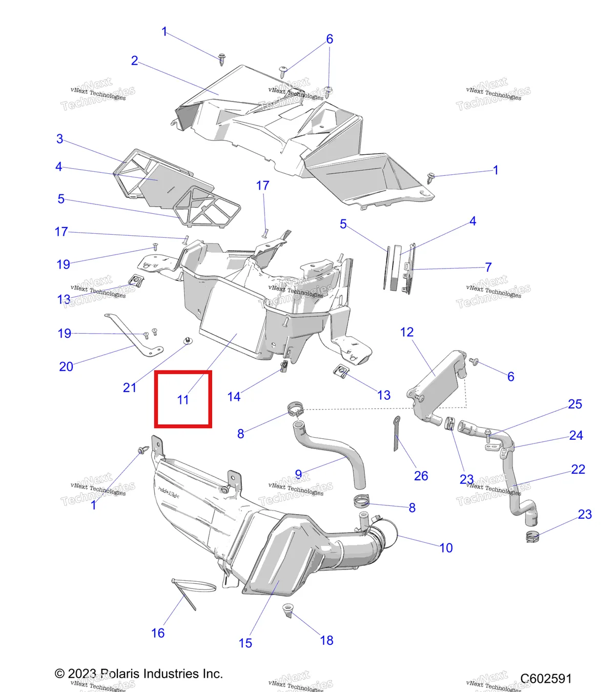 Деталь 5452415 на схеме узла Engine, Air Intake System