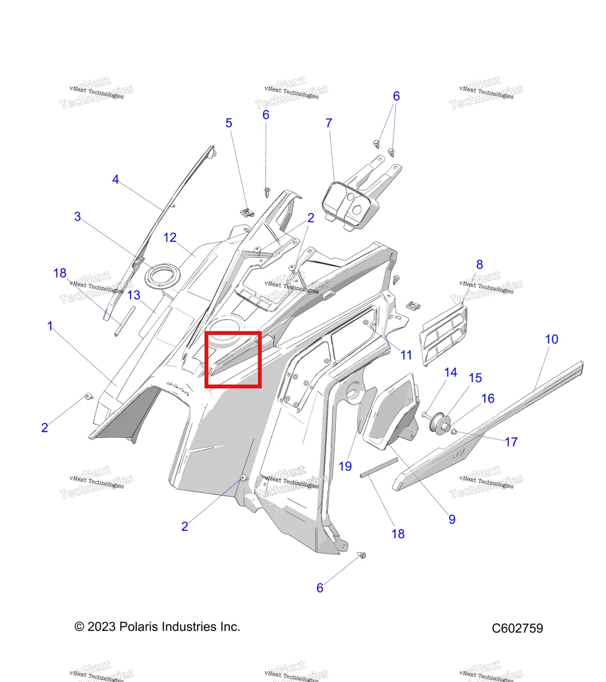 Деталь 5456441-978 на схеме узла Body, Console