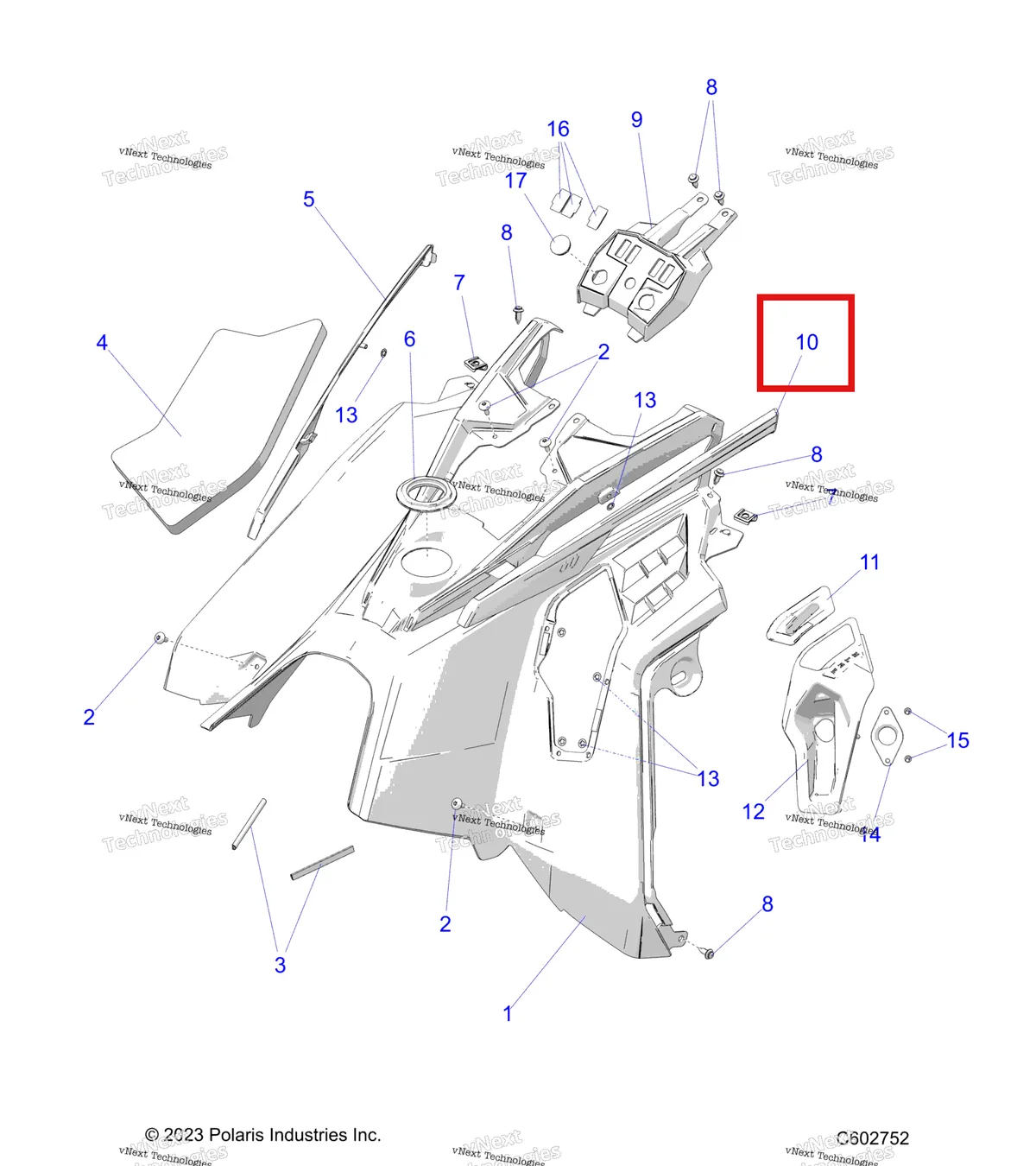Деталь 5456442-266 на схеме узла Body, Console S27ajn8rs