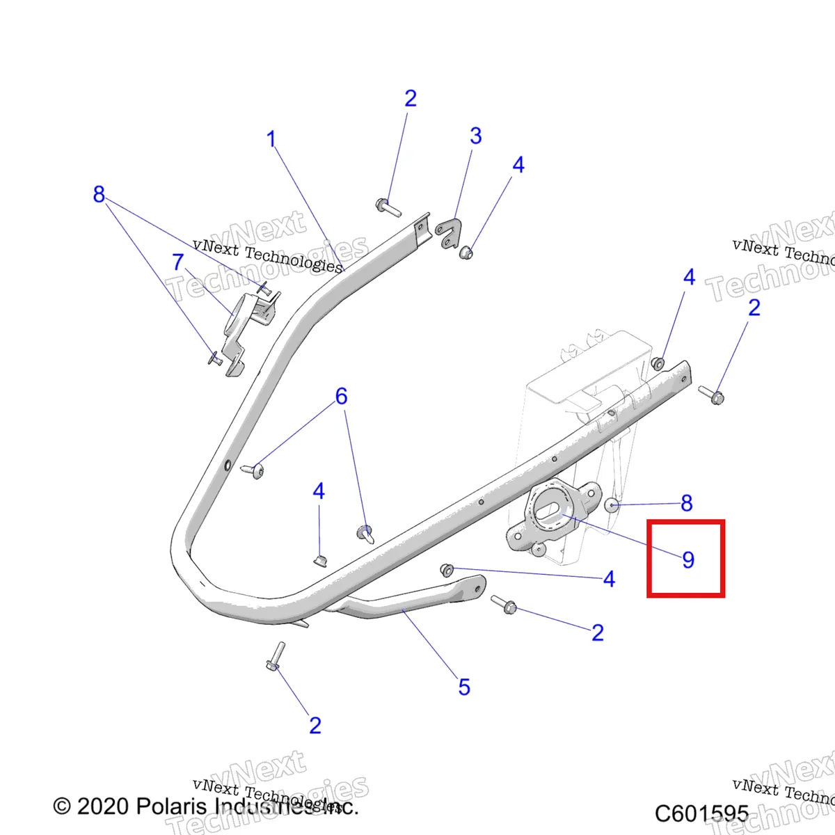 Деталь 5456749 на схеме узла Body, Bumper, Front