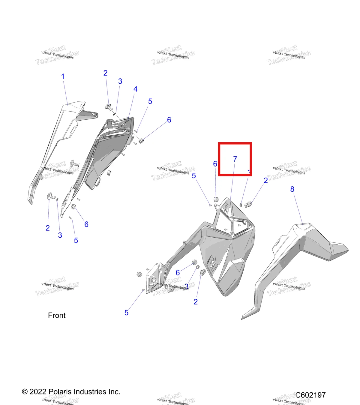 Деталь 5457056-A59 на схеме узла Body, Side Panels And Trim