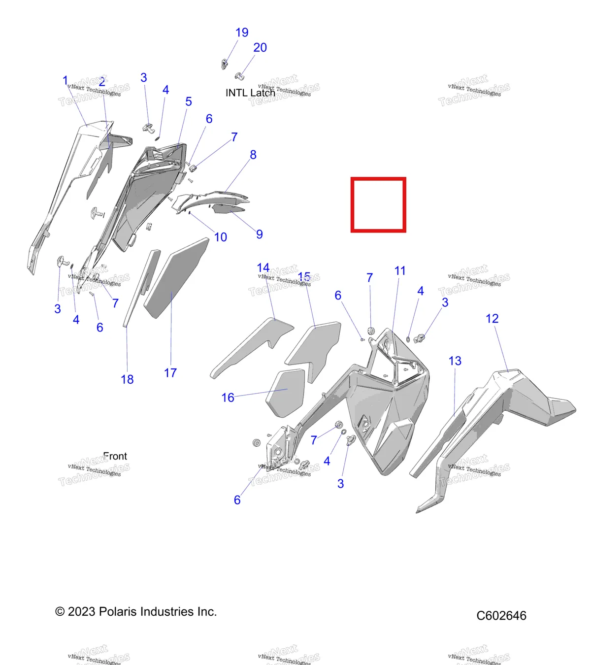 Деталь 5457057-841 на схеме узла Body, Side Panels And Trim