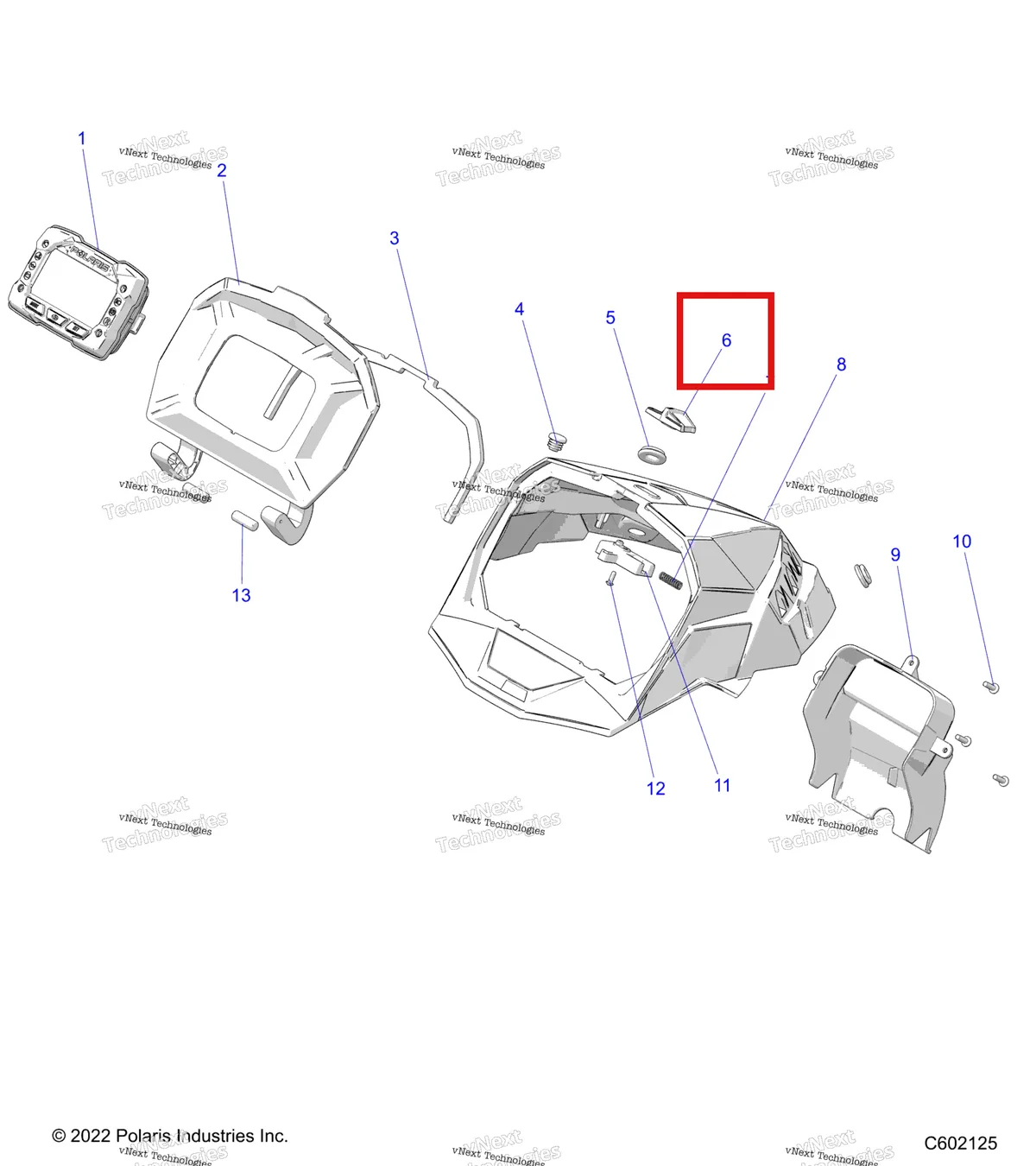 Деталь 5457109 на схеме узла Body, Hood Cap