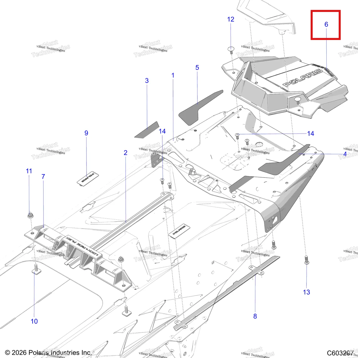 Деталь 5457420-070 на схеме узла Chassis, Rear Covers And Snowflap S27tlg9b