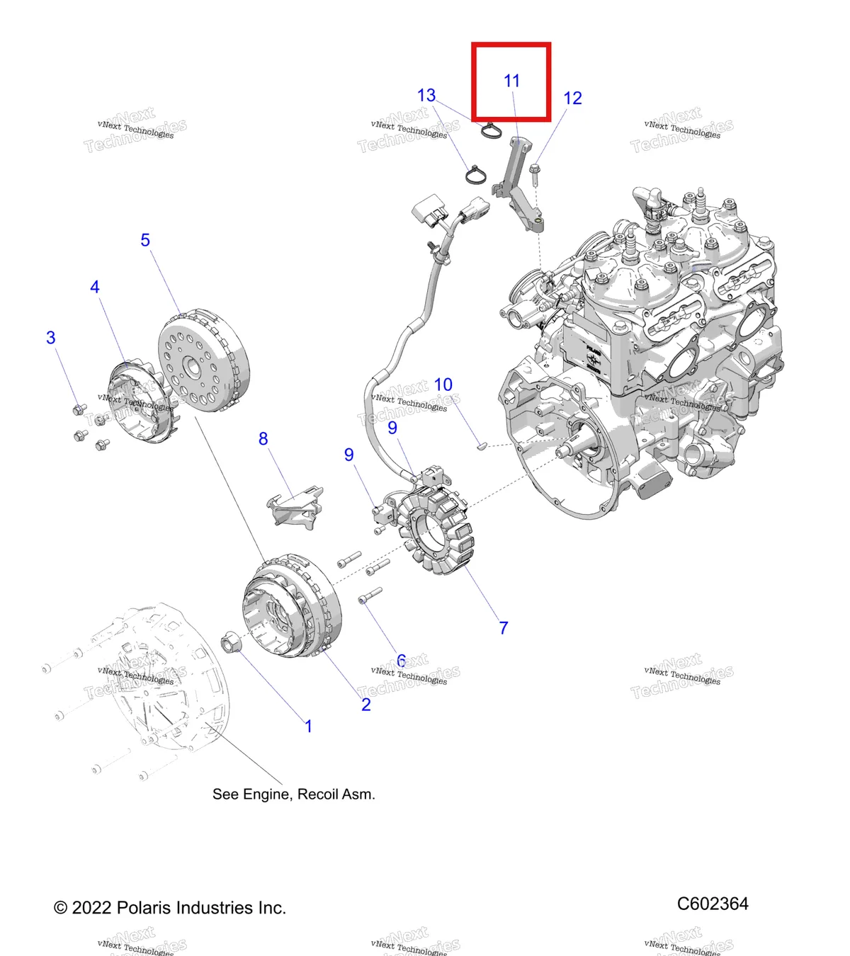 Деталь 5458243 на схеме узла Electrical, Ignition System