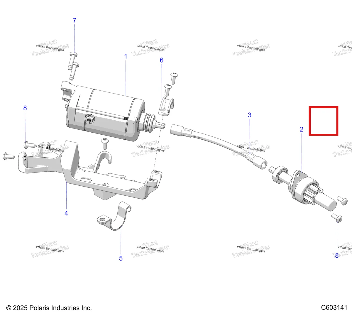 Деталь 5465836 на схеме узла Engine, Starter Motor