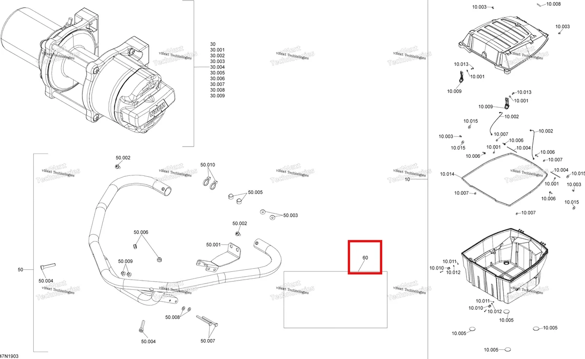 Деталь 549011353 на схеме узла 2019 Ski-Doo EXPEDITION LE-SE 600HO E-TEC Options - 600Ho E-Tec - Package Se