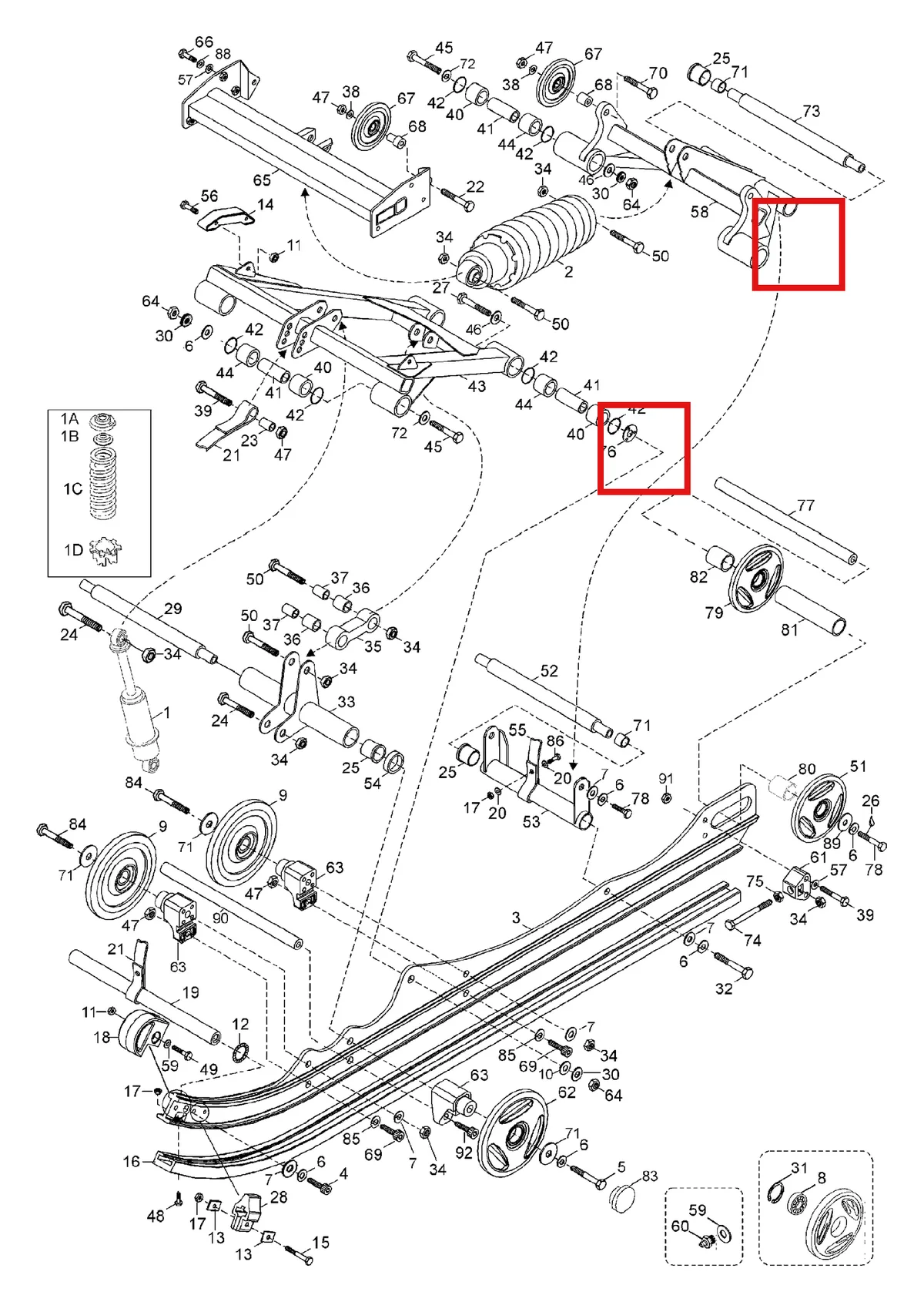 Деталь 549359 (Шайба) на схеме узла 08- Rear Suspension