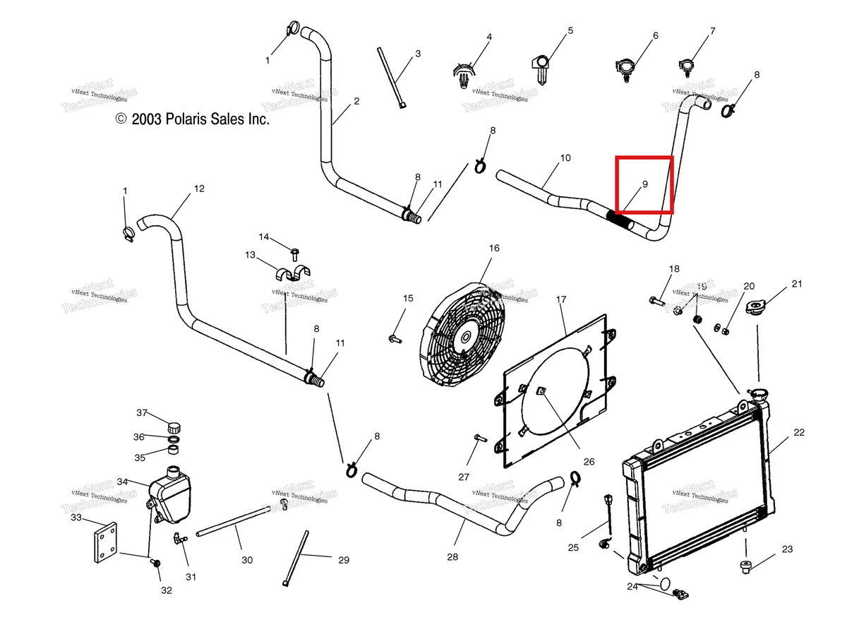 Деталь 5521324 на схеме узла Cooling System