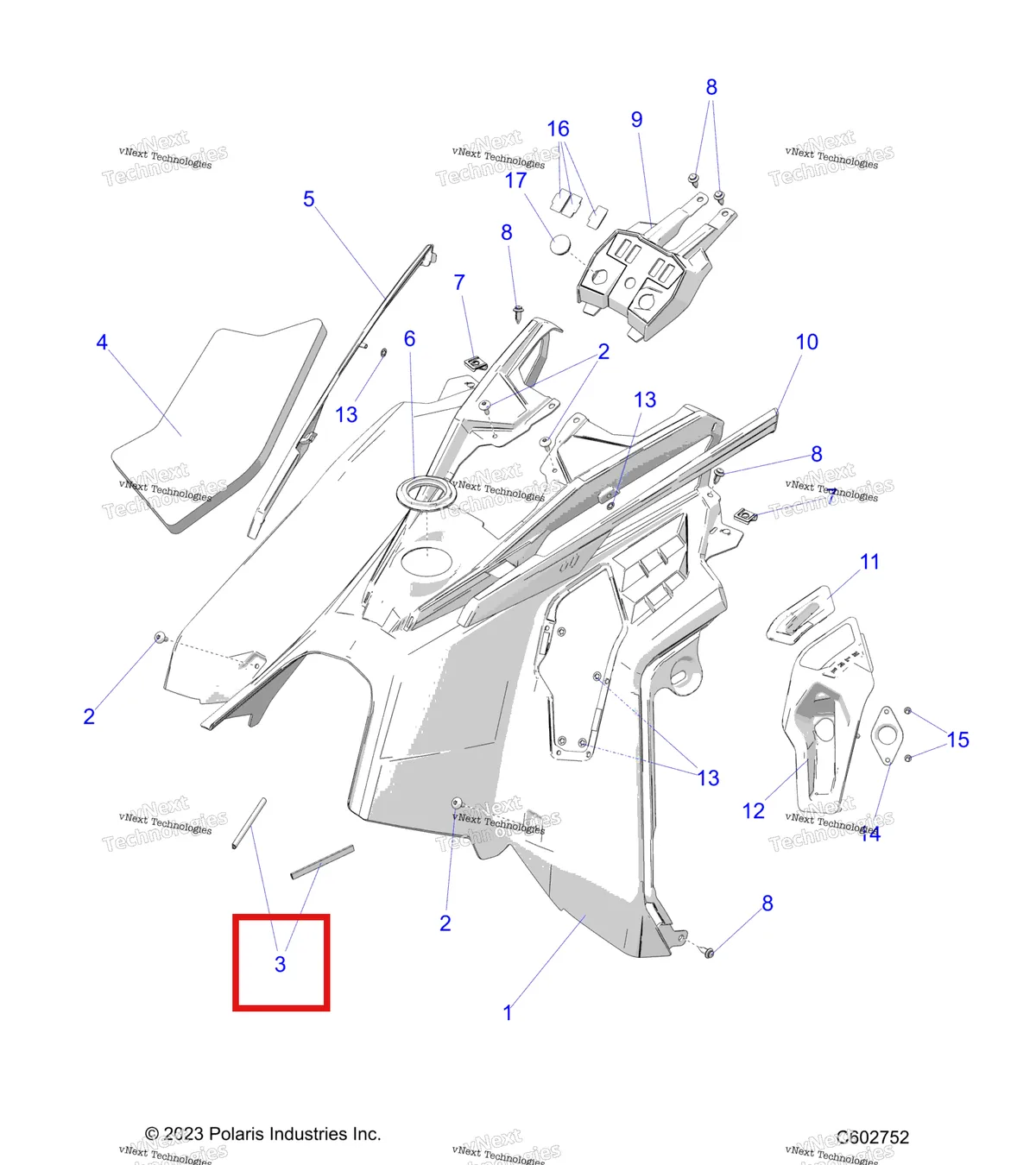 Деталь 5521697-350 на схеме узла Body, Console S27ajn8rs