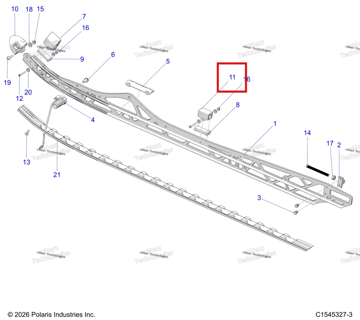 Деталь 5522056 на схеме узла Suspension, Rail Beams, Lh/Rh S27tgm9b