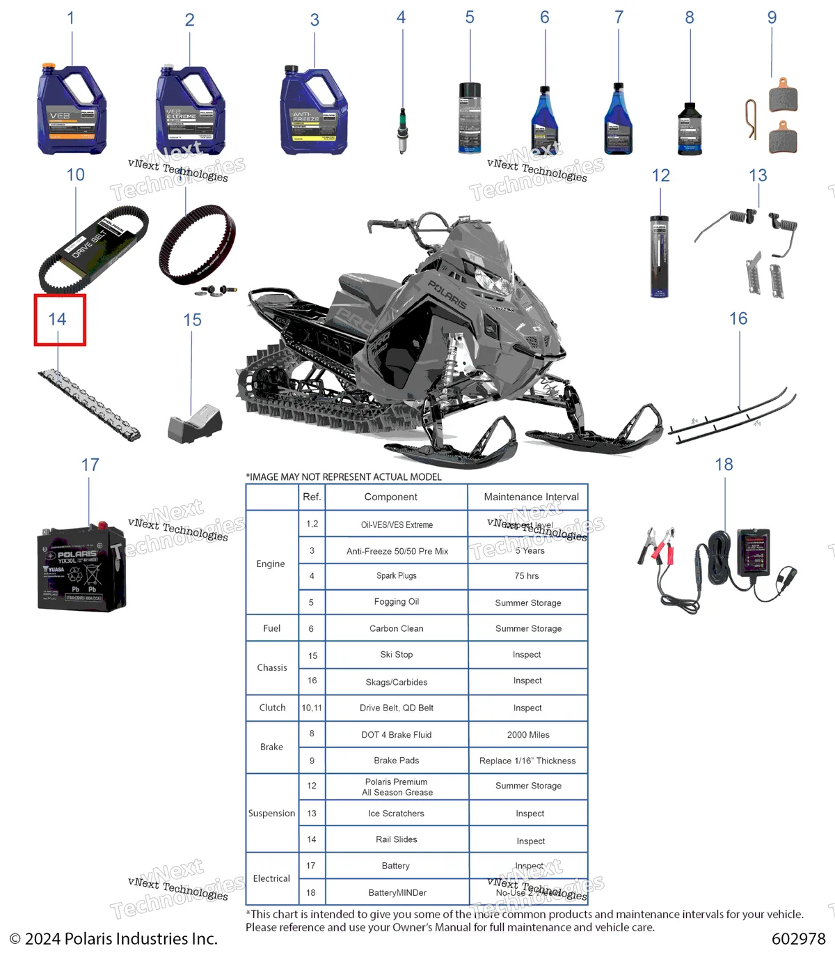 Деталь 5526592-070 на схеме узла *Service And Maintenance Page*