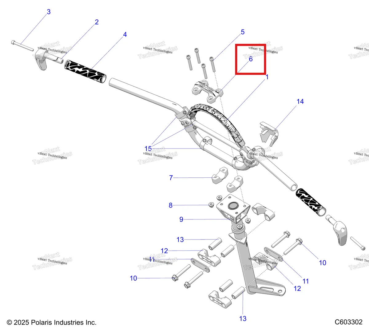 Деталь 5639190 на схеме узла Steering, Handlebar Mounting S27tgm9b