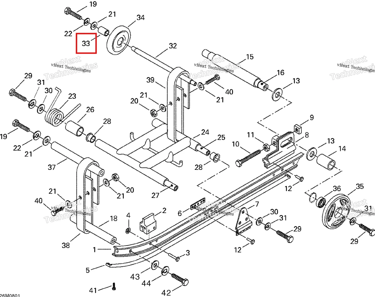 Деталь 570067300 на схеме узла 2008 Ski-Doo Mini Z Rear Suspension