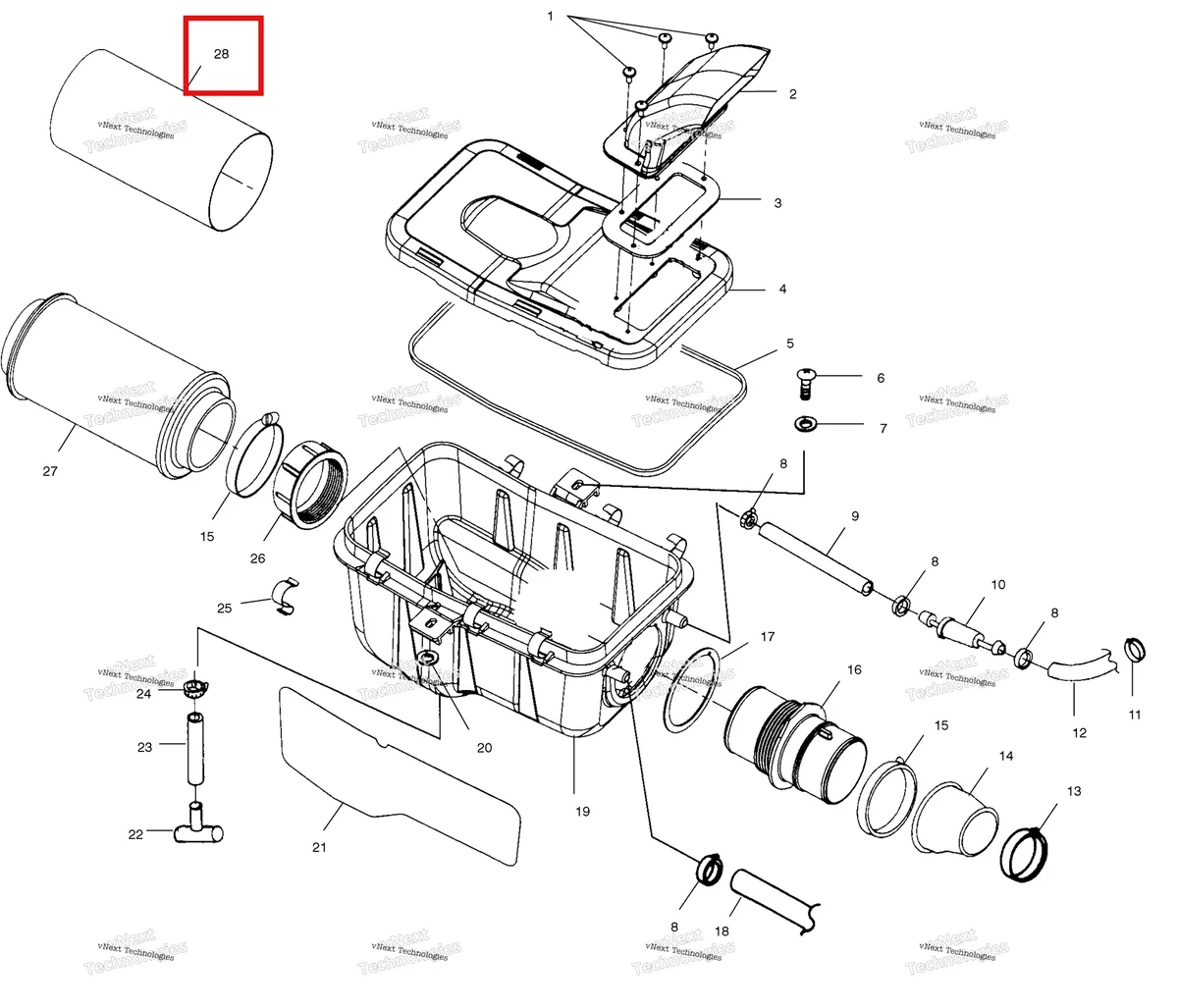 Деталь 5811633 на схеме узла Air Box