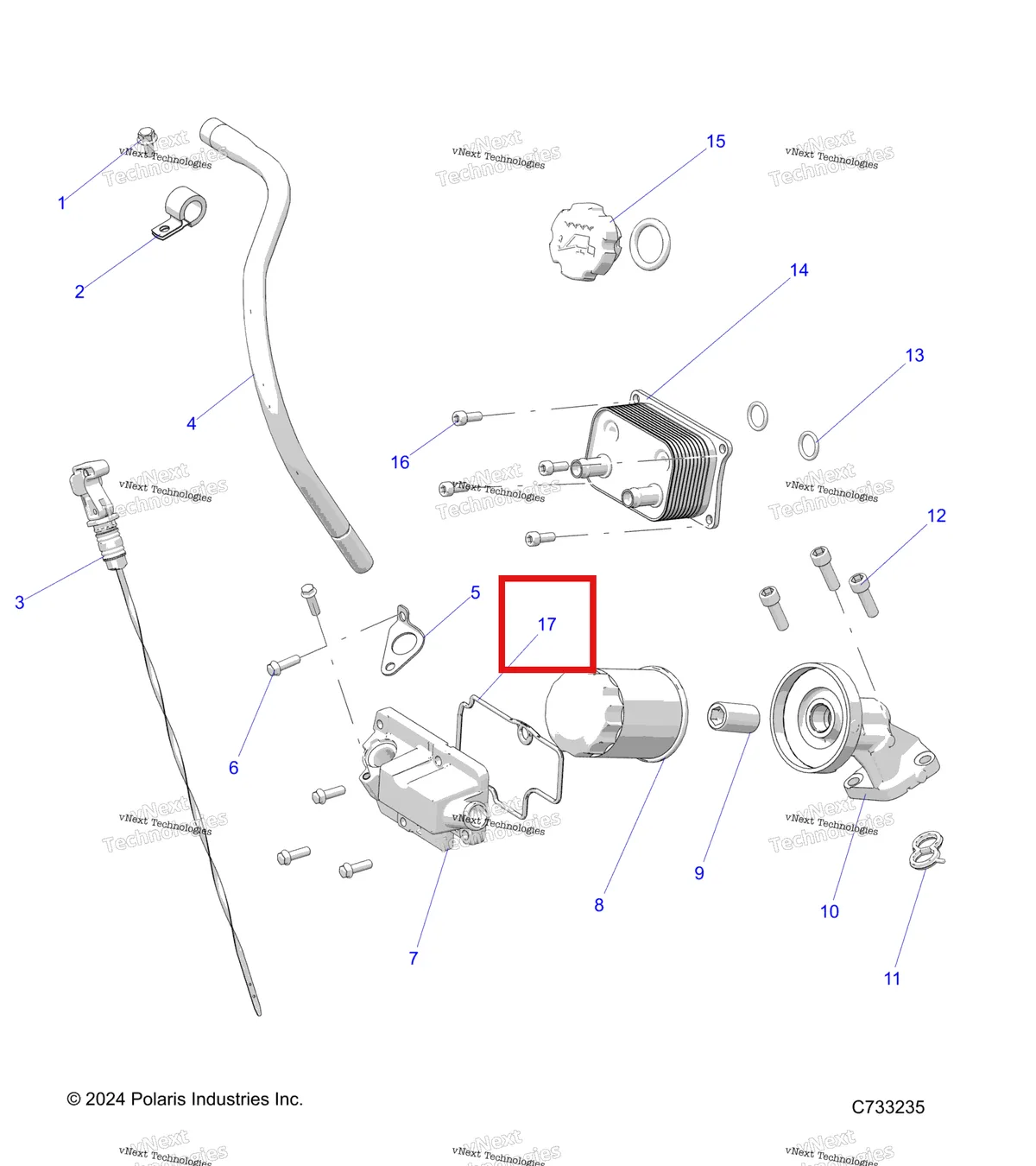 Деталь 5813759 на схеме узла Engine, Dipstick & Oil Filter