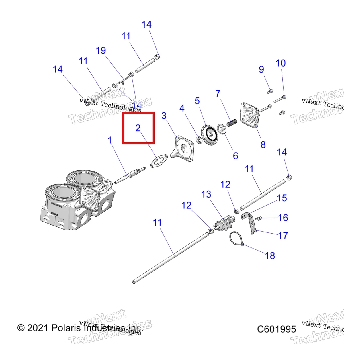 Деталь 5813934 на схеме узла Engine, Exhaust Valves & Solenoid S22mdx6dsa/6Dea
