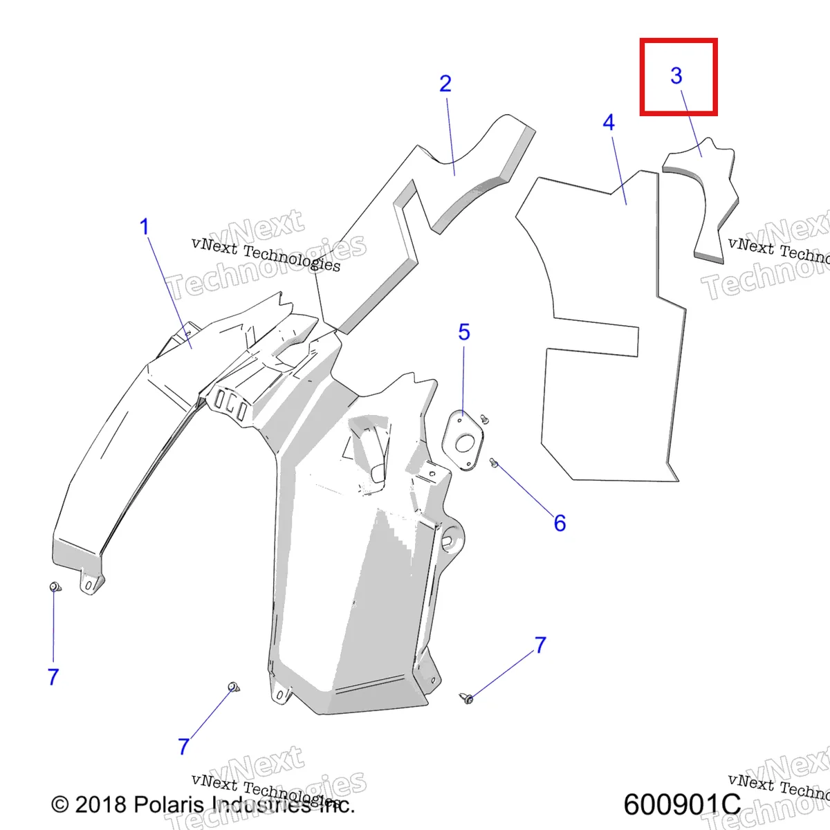 Деталь 5814167 на схеме узла 2022 Polaris 850 RMK PRO 155 2.75