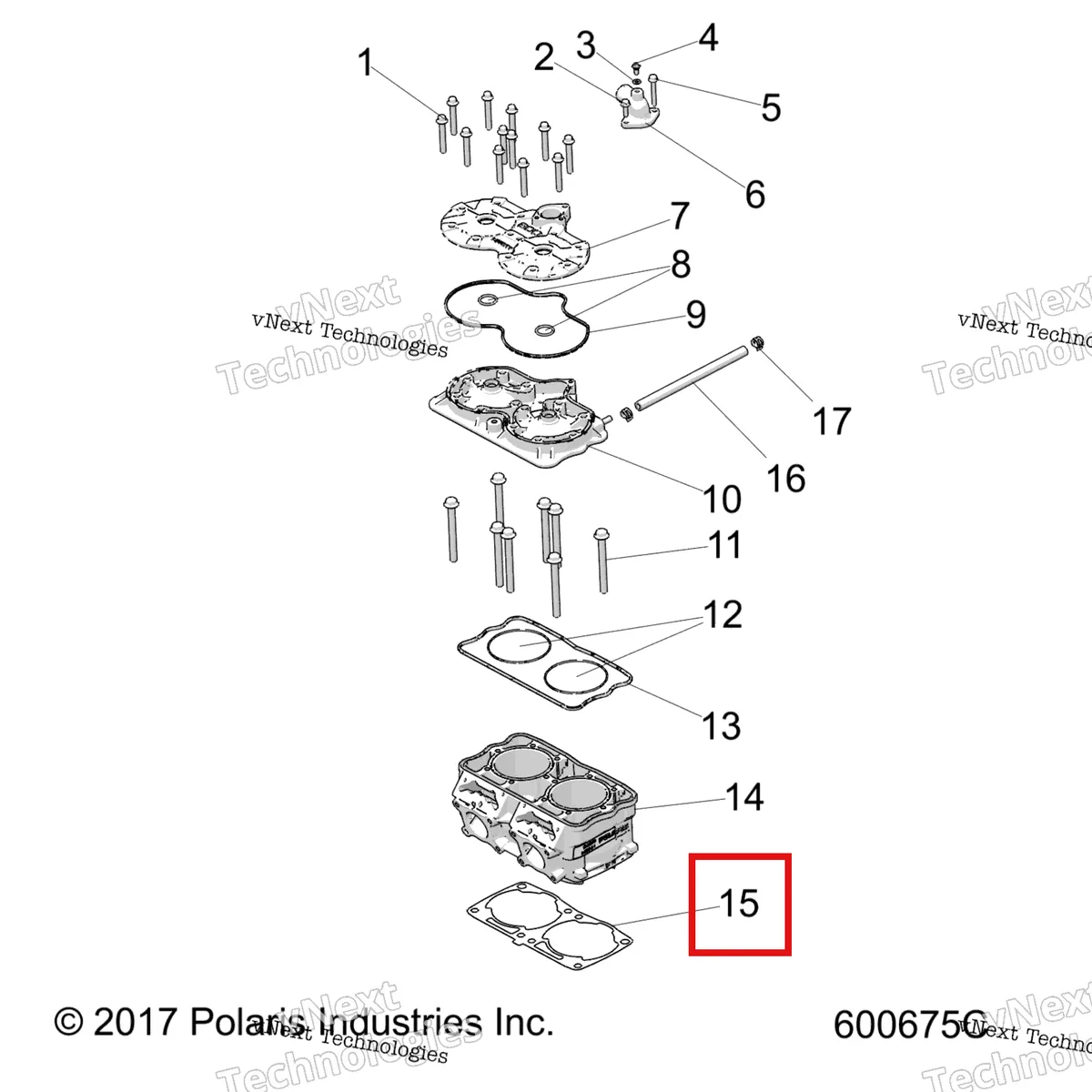 Деталь 5814279 на схеме узла Engine, Cylinder