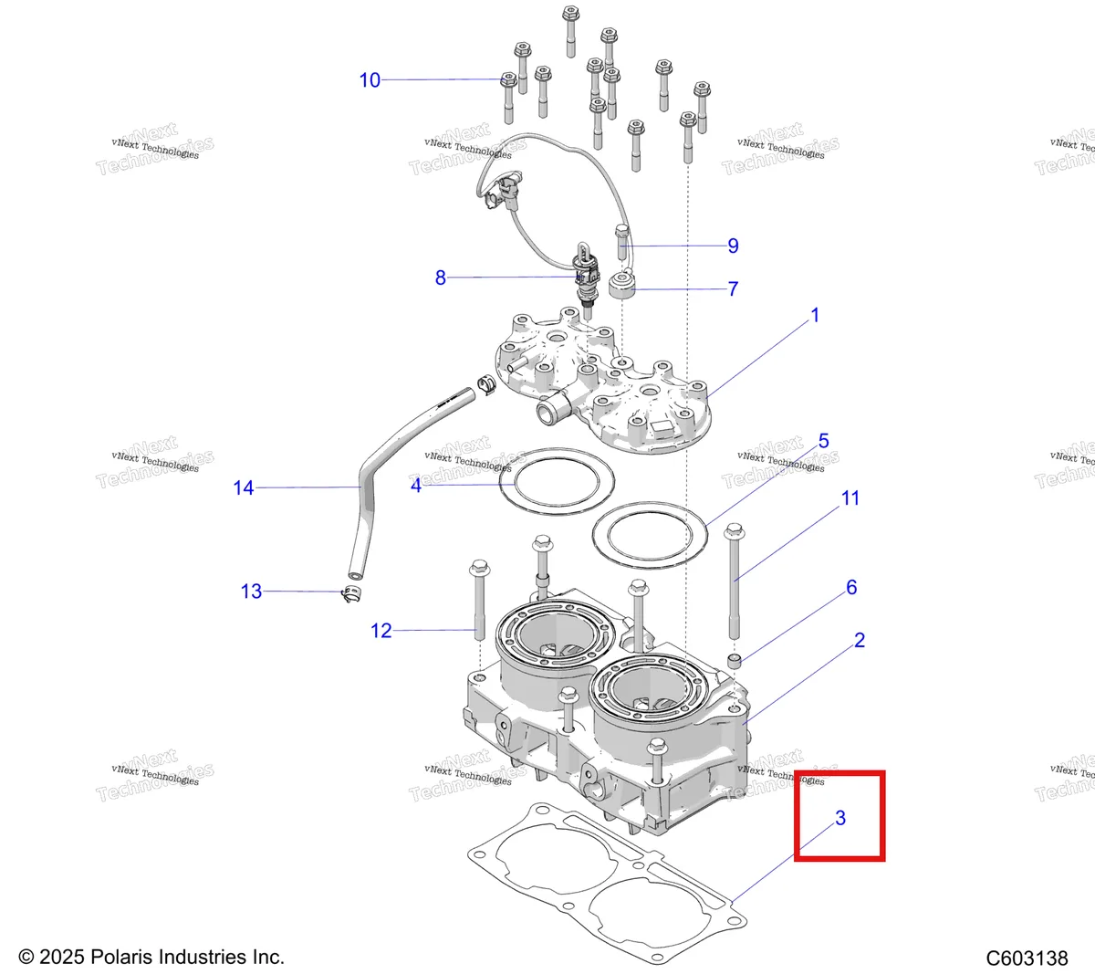 Деталь 5814504 на схеме узла Engine, Cylinder & Cylinder Head S27tlc9b/Tlr9b