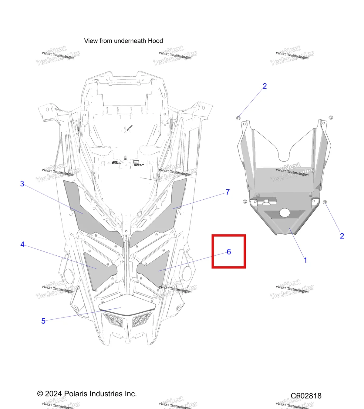 Деталь 5815019 на схеме узла Body, Hood Foam/Seal & Liner S27tfh8m