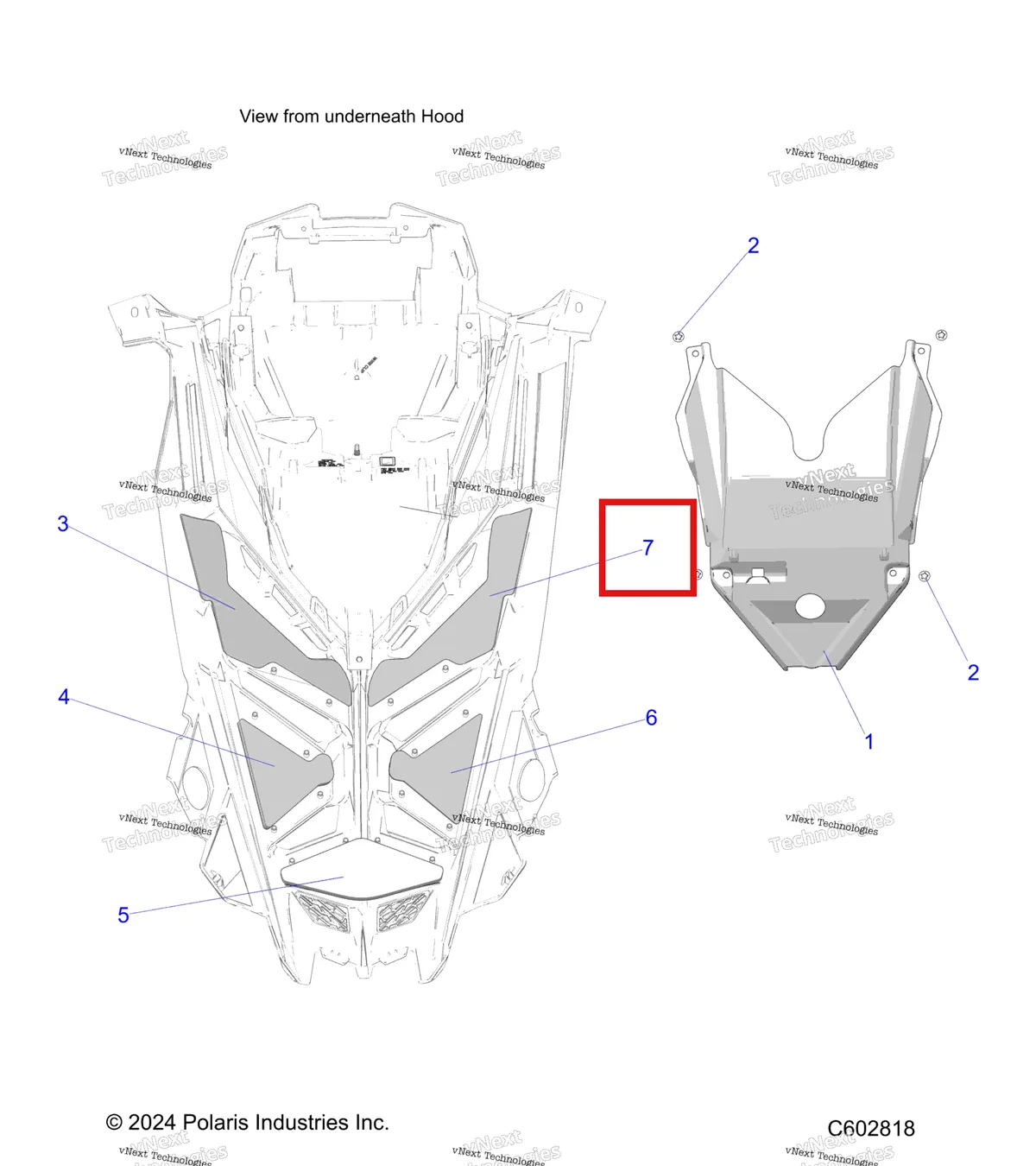 Деталь 5815021 на схеме узла Body, Hood Foam/Seal & Liner S27tfh8m