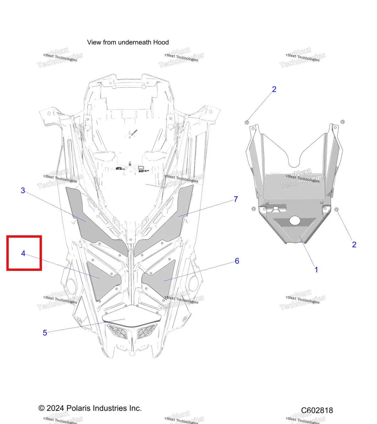 Деталь 5815179 на схеме узла Body, Hood Foam/Seal & Liner S27tfh8m