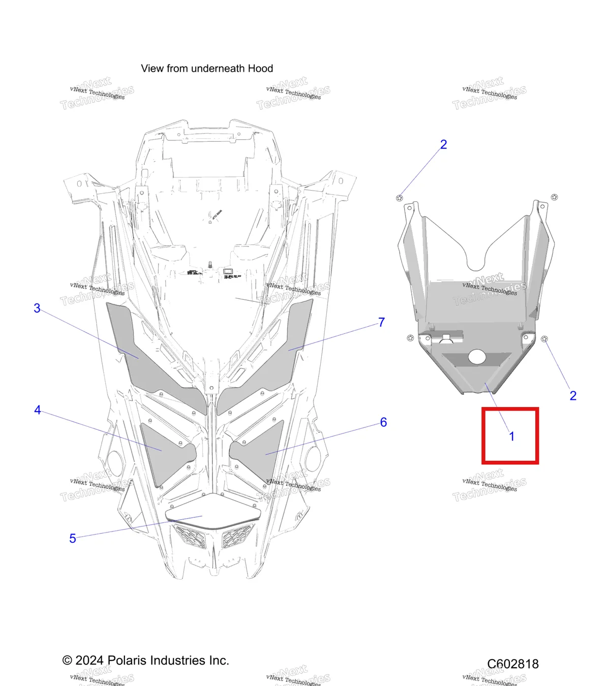 Деталь 5815751 на схеме узла Body, Hood Foam/Seal & Liner S27tfh8m