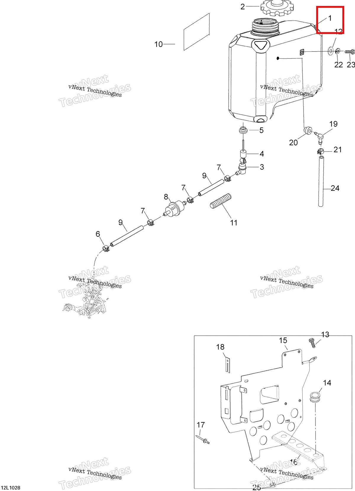 Деталь 605155569 (Масляный Бак) на схеме узла 2010 Ski-Doo Skandic WT 600 Oil System