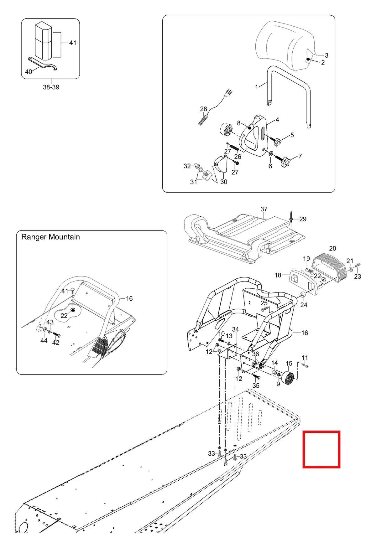 Деталь 605248941 (Деталь L.h. Support Plate) на схеме узла 09- Body