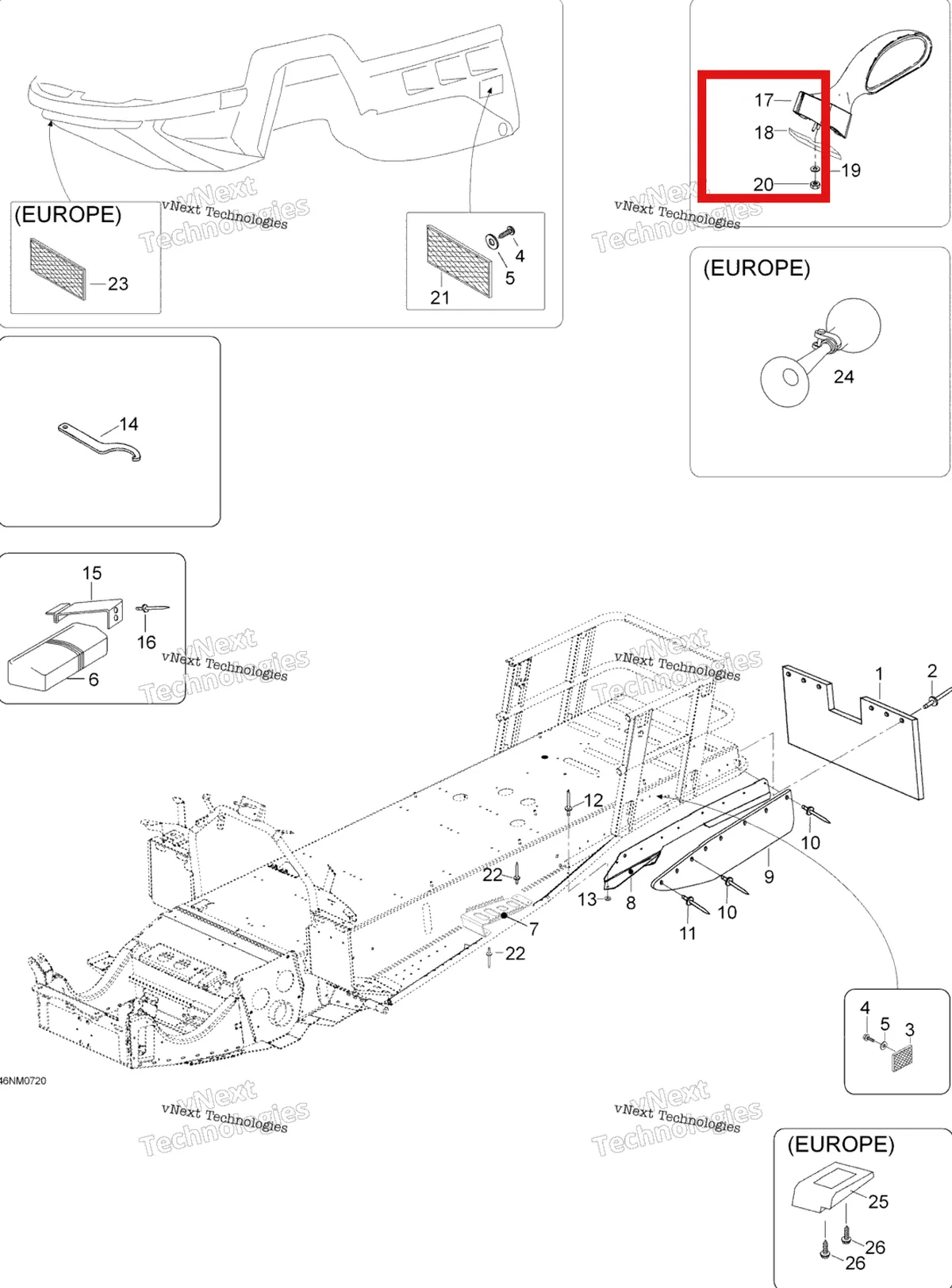 Деталь 605350576 (Деталь L.h. Adaptor) на схеме узла 2007 Ski-Doo Expedition TUV 600 H.O. SDI Utilities