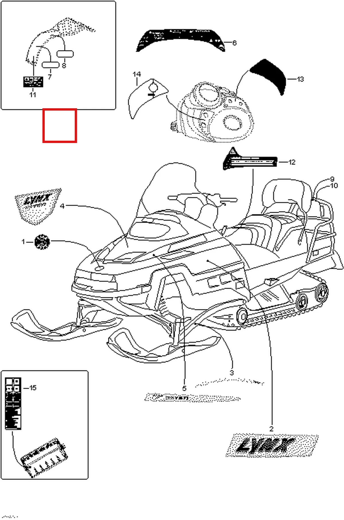 Деталь 605351050 (Деталь R.h. Hood Decal) на схеме узла 09- Decals