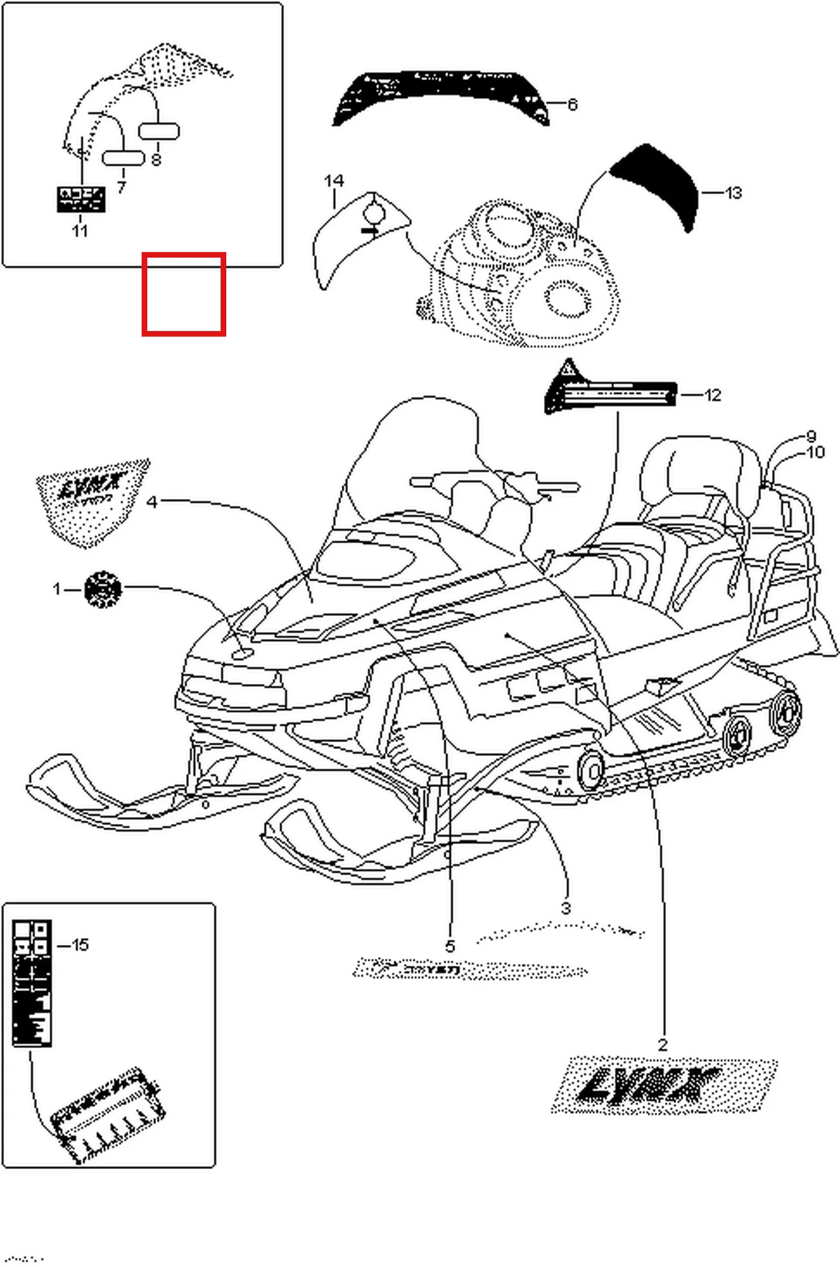 Деталь 605351054 (Деталь R.h. Swing Arm Decal) на схеме узла 09- Decals