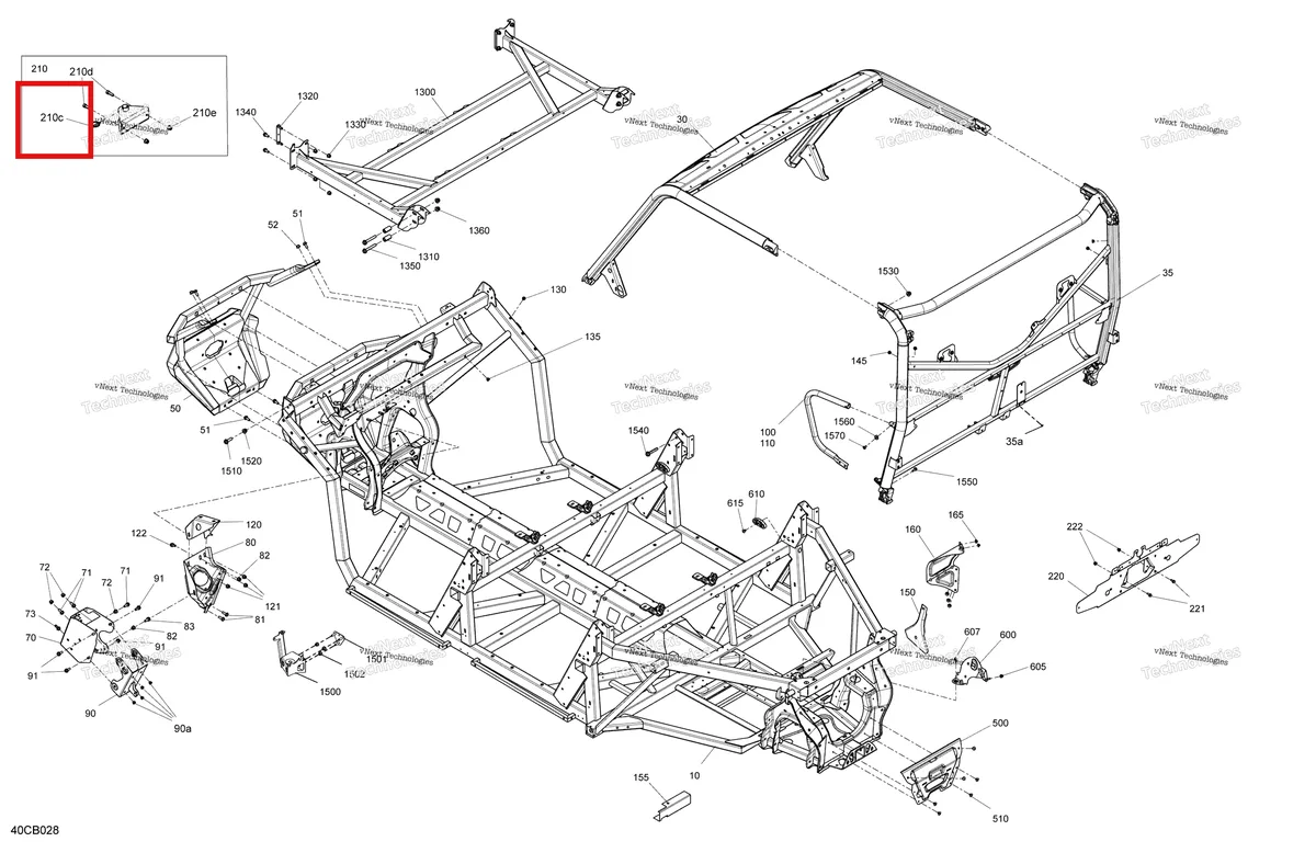 Деталь 605456518 на схеме узла 2022 Can-Am Traxter PRO HD10 - DPS - CE Frame - System